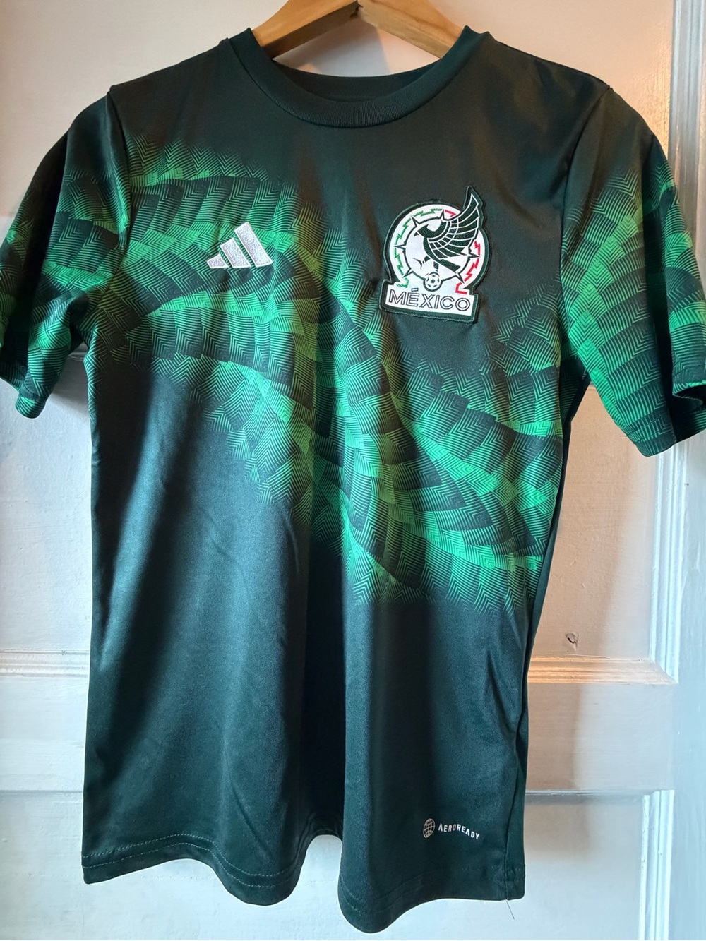 adidas Green Mexico Graphic Soccer Jersey
